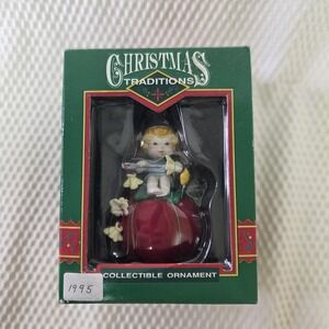 Christmas Traditions Christmas Ornament 1995 Sewing pin cushion thimble popcorn